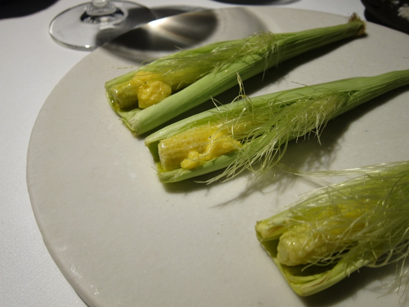 IMG_3306.JPG - Steamed baby corn, butter