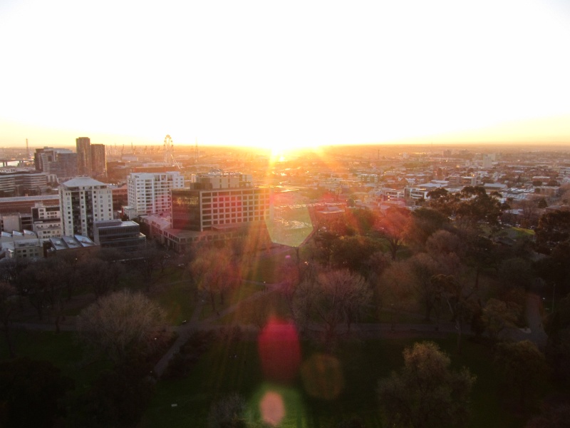 IMG_3213.JPG - Sunset over Flagstaff Gardens, view from hotel
