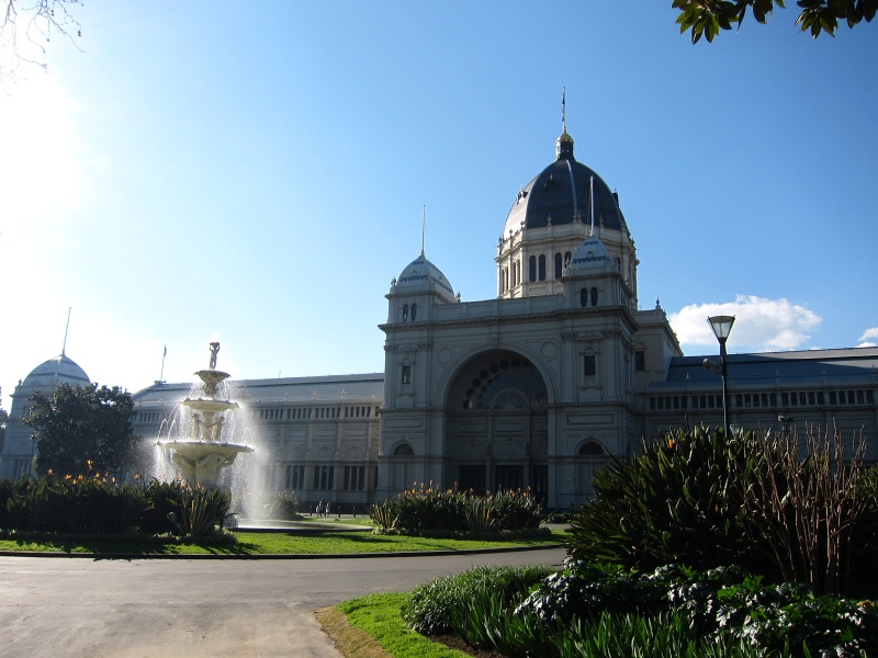 IMG_3269.JPG - Royal Exhibition Building, built in 1880 for the International Expo.  The building since been a home to Parliament, a hospital for the 1919 influenza epidemic, and now a museum.