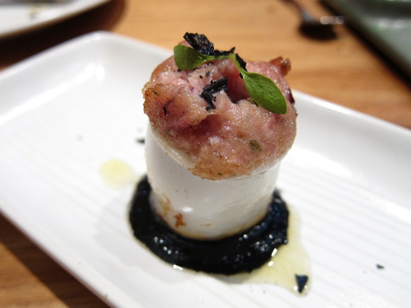 IMG_3178.JPG - Squid-wrapped pork on squid ink sauce