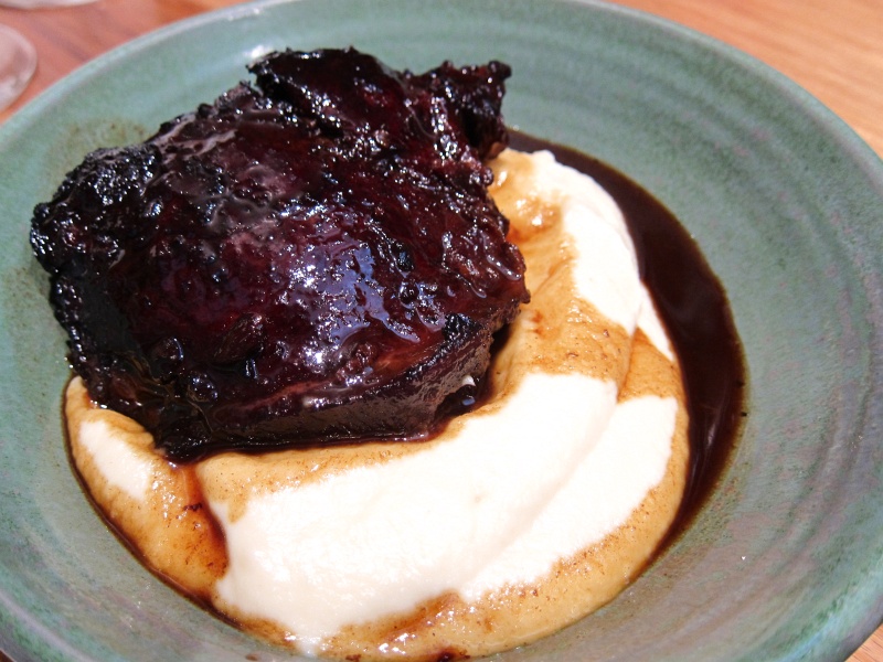 IMG_3190.JPG - Carrillera de Buey - slowly braised beef cheek in Pedro Ximenez on cauliflower pure