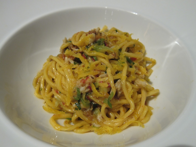 IMG_2320.JPG - Spaghetti - blue crab, lemon, bottarga, chilies