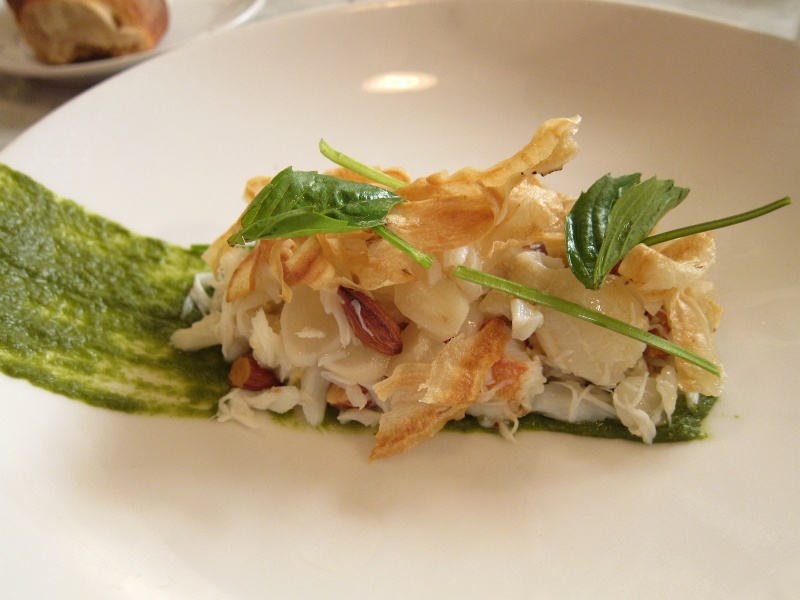 IMG_1469.JPG - Dungeness crab, salsify, almonds, green curry