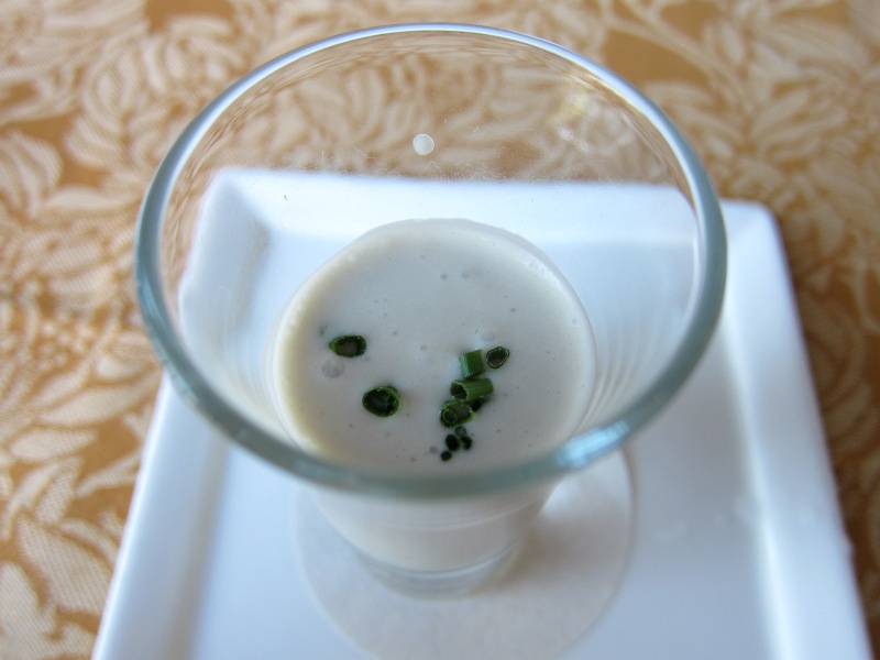 IMG_4297.JPG - Chilled artichoke soup with chives
