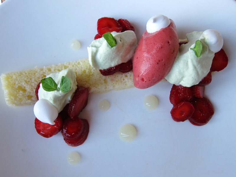 IMG_4312.JPG - Swanton Farm strawberries, sake sponge cake, shiso cream, yuzu