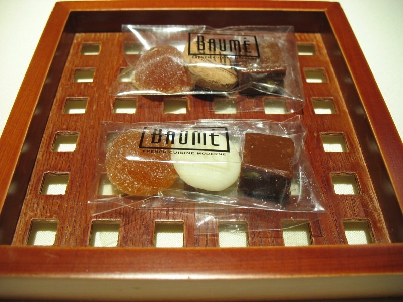 IMG_5194.JPG - Mignardises - apricot gele, pistachio and yuzu candies, chocolate truffle cube