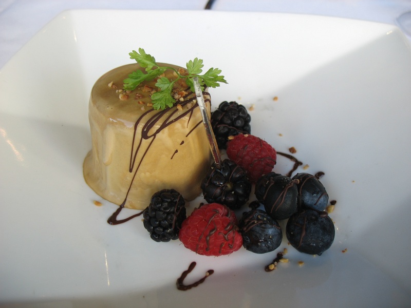 IMG_5120.JPG - Dessert: mocha parfait, berry confiture