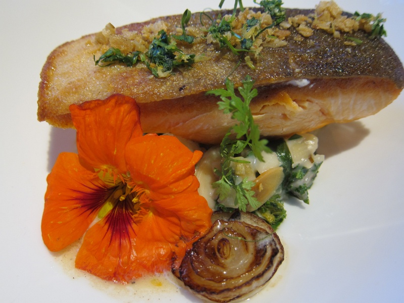 IMG_1196.JPG - Arctic char, almonds, sunchoke, brown butter, meyer lemon, swiss chard