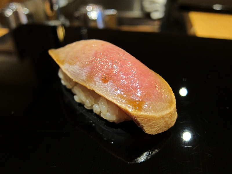 IMG_2418.JPG -  Zuke Chutoro , lightly seared bluefin medium fatty tuna cured in soy sauce