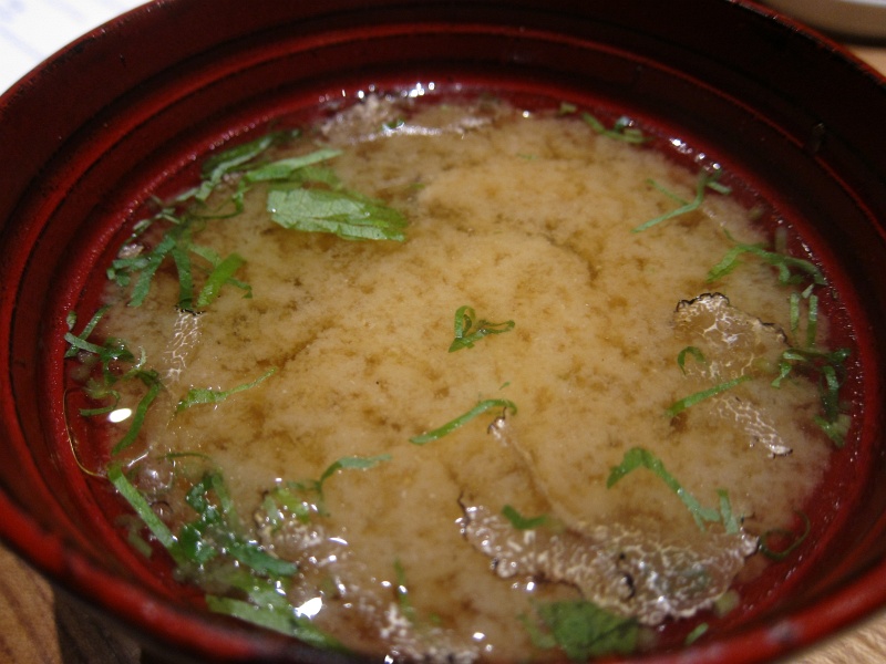 IMG_2429.JPG - Summer truffle miso soup with eringi and shimeji mushrooms