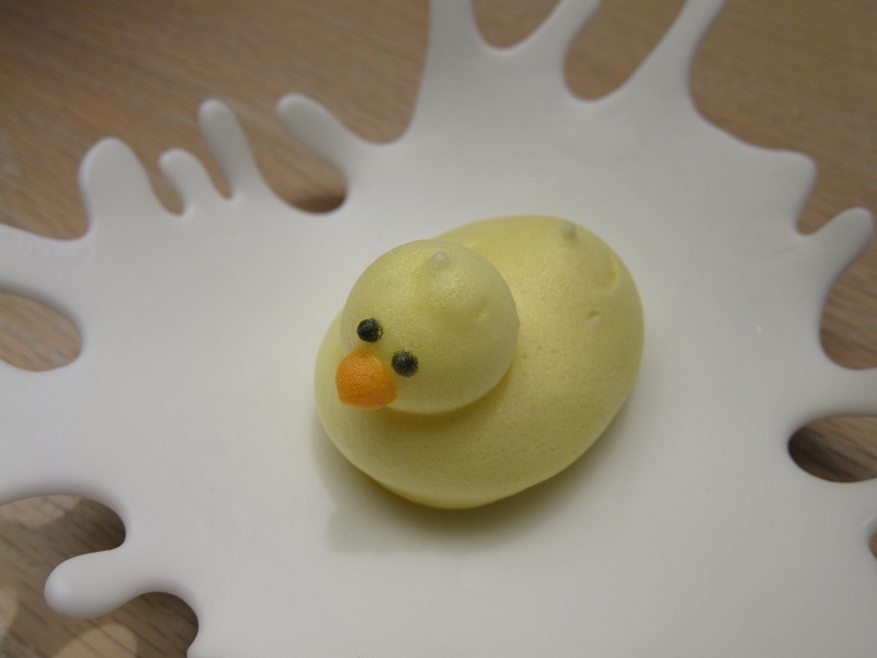 IMG_4156.JPG - Rubber Ducky - apple meringue enveloping foie gras ice cream
