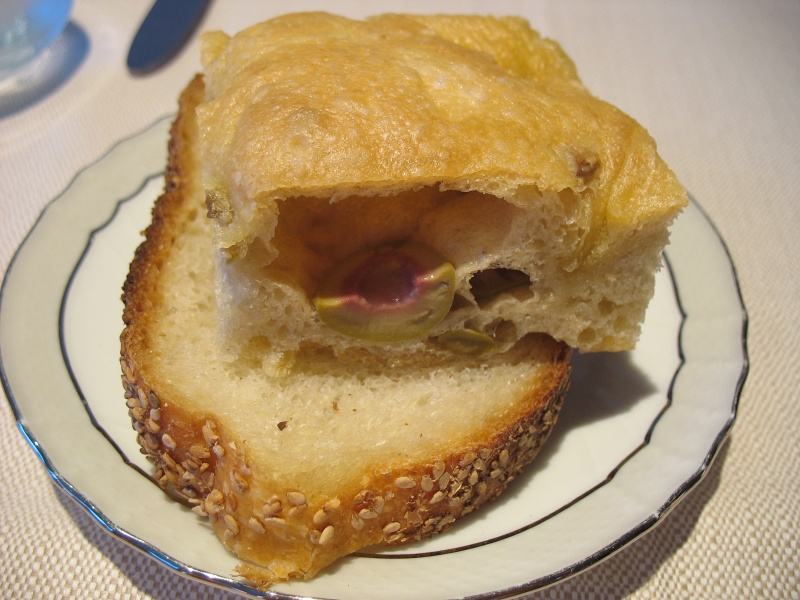 IMG_5019.JPG - Warm olive bread, sesame bread