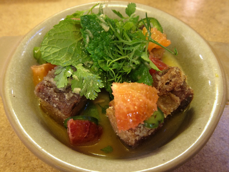 IMG_1634.JPG - Pork belly and blood orange salad with Vietnamese style vinaigrette
