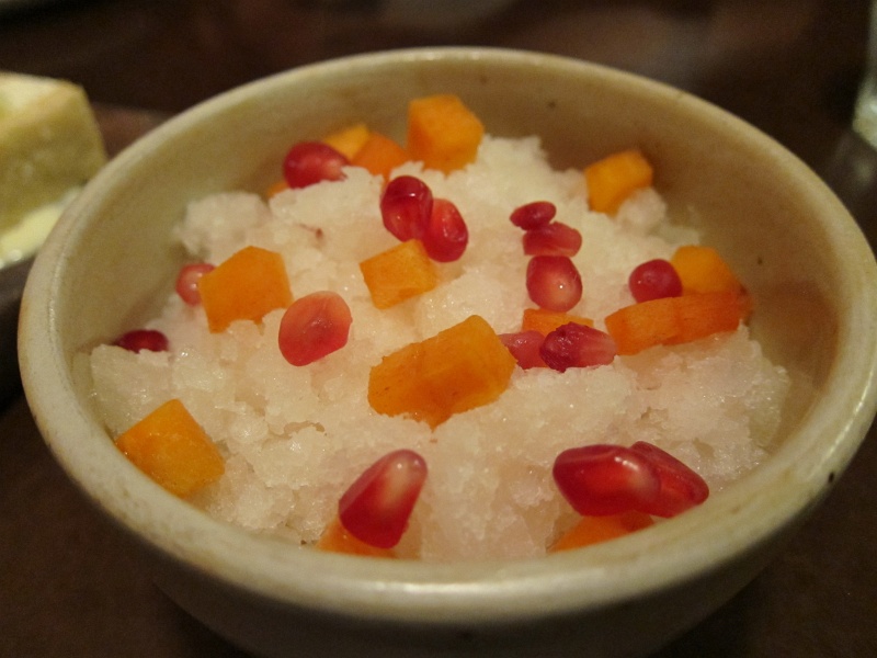 IMG_1541.JPG - Asian pear granita, ginger tapioca, fuyu persimmon