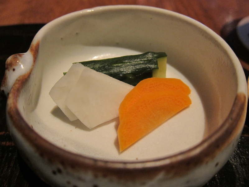IMG_2211.JPG - Carrots and cucumbers, accompaniments to rice dish