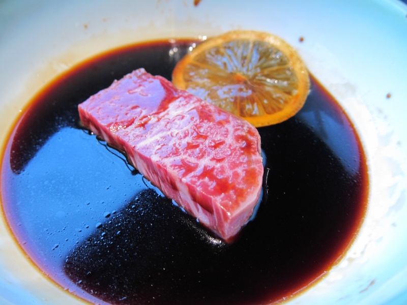 IMG_0361.JPG - The beef is briefly marinated in soy sauce
