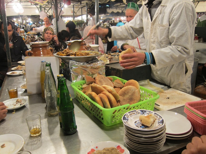 IMG_1342.JPG - Lamb stew at the Jemaa El Fna food stalls