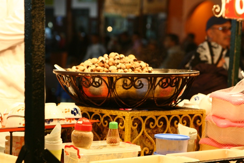 IMG_8600.JPG - Boiled spicy snails at Jemaa El Fna food stalls