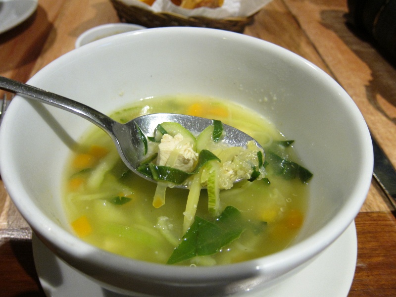 IMG_1777.JPG - Andean style quinoa and chicken soup, at Inka Grill in Cusco