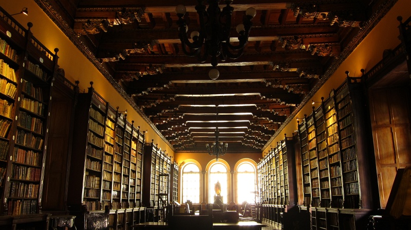 IMG_1707.JPG - The library inside the monastery - many very old books