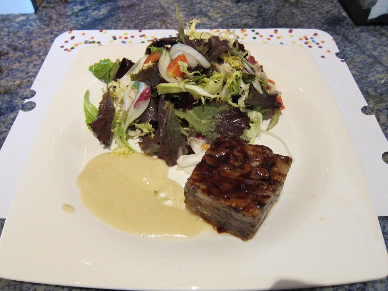 IMG_0186.JPG - Roast lamb, celeriac, salad, Bistro Guggenheim, Bilbao