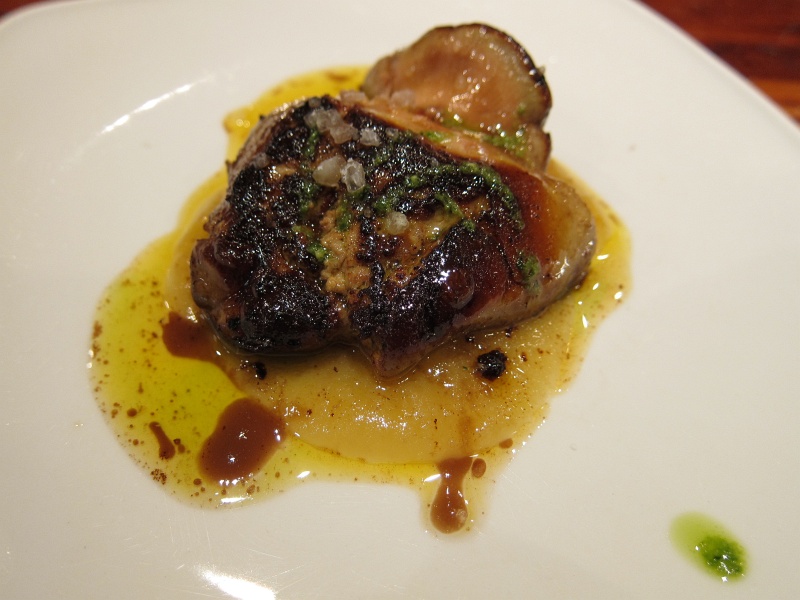 IMG_0206.JPG - Seared foie gras with apple compote (La Cuchara de San Telmo)