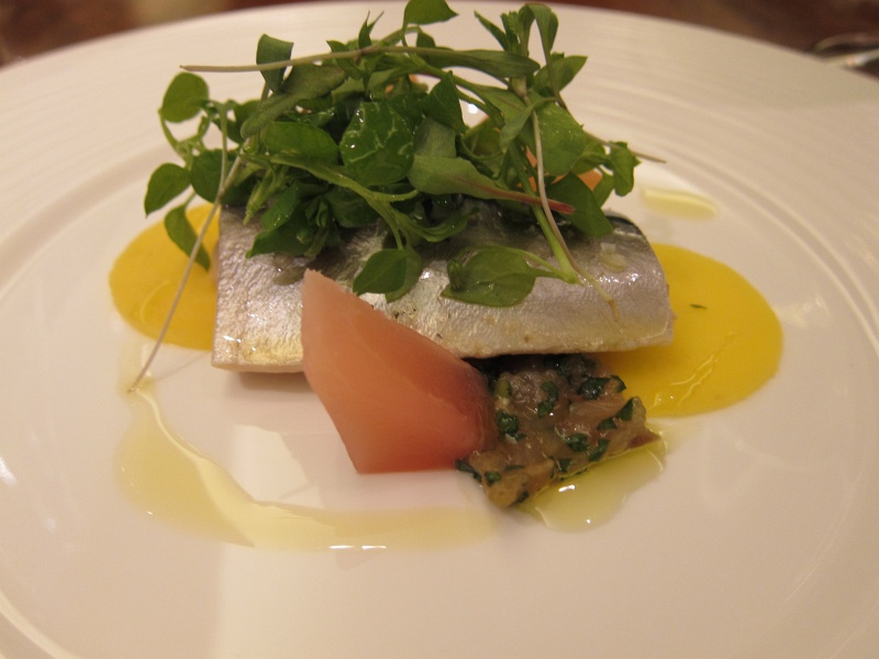 IMG_1480.JPG - Soused (pickled) mackerel, mackerel tartare, salad of beetroot and coriander