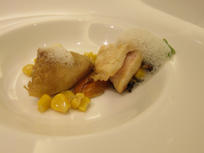 IMG_1485.JPG - Roast breast and leg of poussin, maple jelly, sweetcorn risotto
